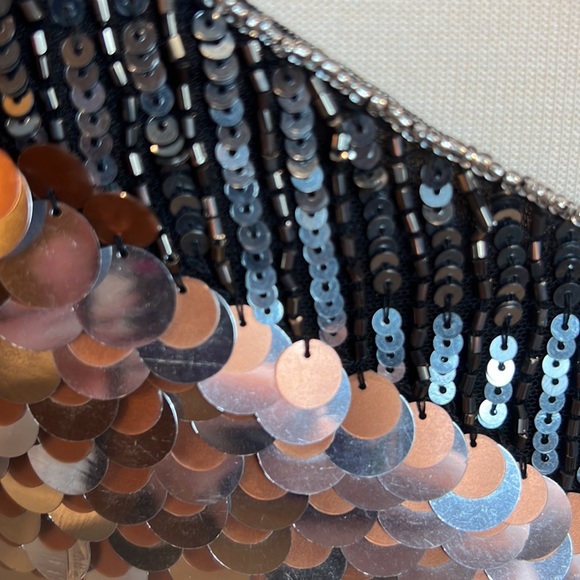 NWT - Parker Metallic disc mini dress. Size S. - Picture 3 of 17